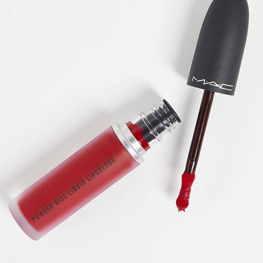 (LGSF) NEW MAC Powder Kiss Liquid Lipcolour *HAUTE PANTS* / 0.17 oz / New In Box - Picture 10 of 13